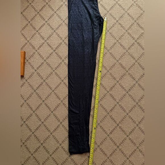 Splendid Black pull on glitter detailed leggings S - Picture 2 of 9